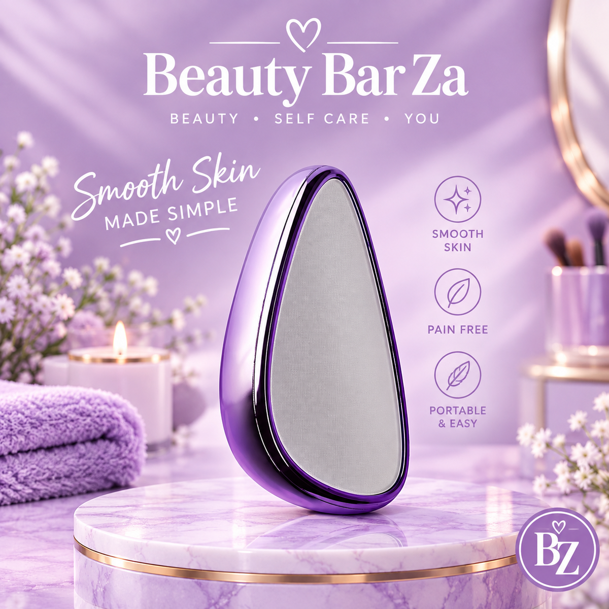 Crystal Hair Remover | Painless Exfoliation & Smooth Skin — Beauty Bar Za™