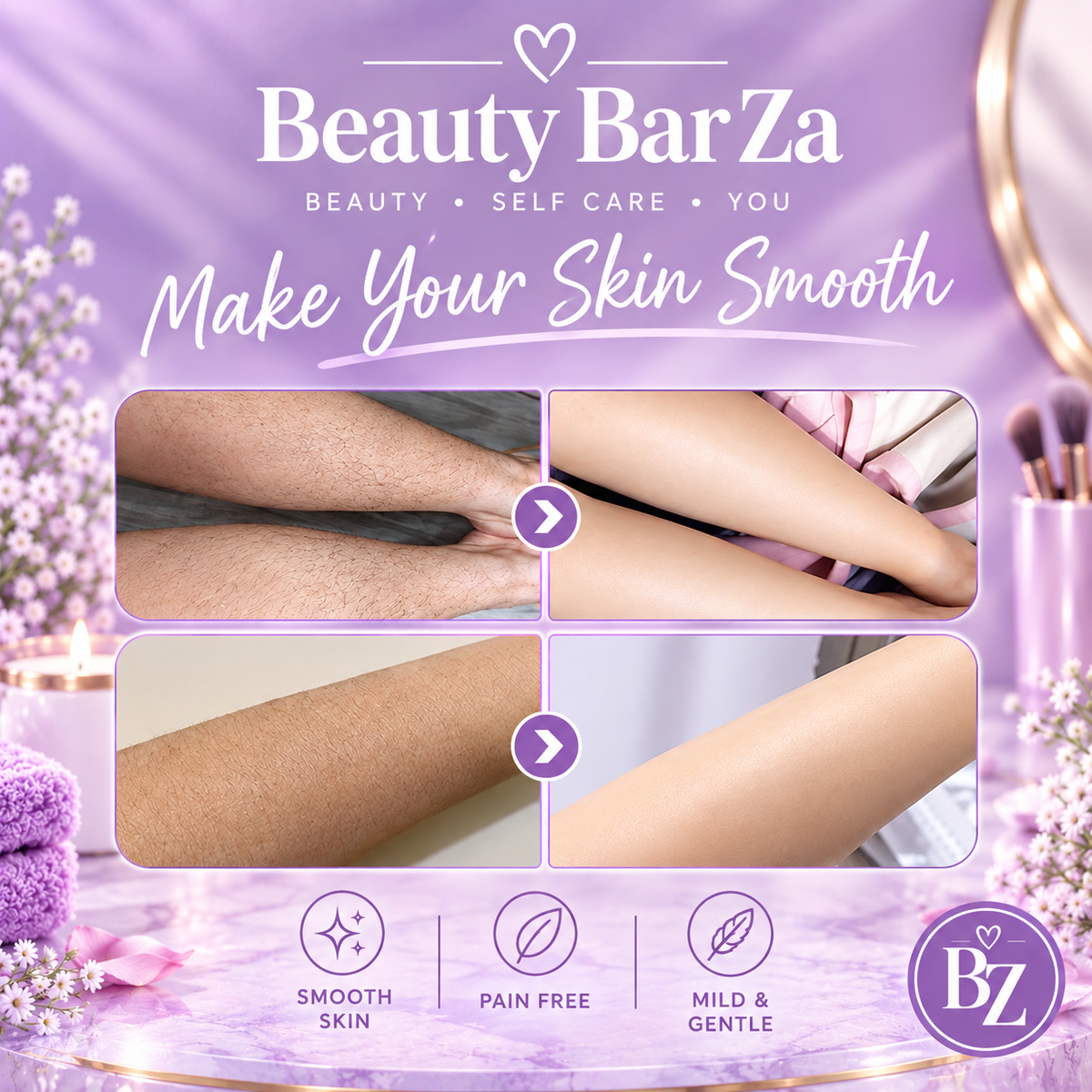 Crystal Hair Remover | Painless Exfoliation & Smooth Skin — Beauty Bar Za™