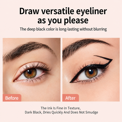 Dual-Tip Rotating Eyeliner Stamp Pen — Beauty Bar Za™