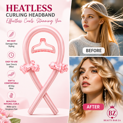Heatless Ribbon Curling Rod | Overnight Curls, Zero Damage — Beauty Bar Za™