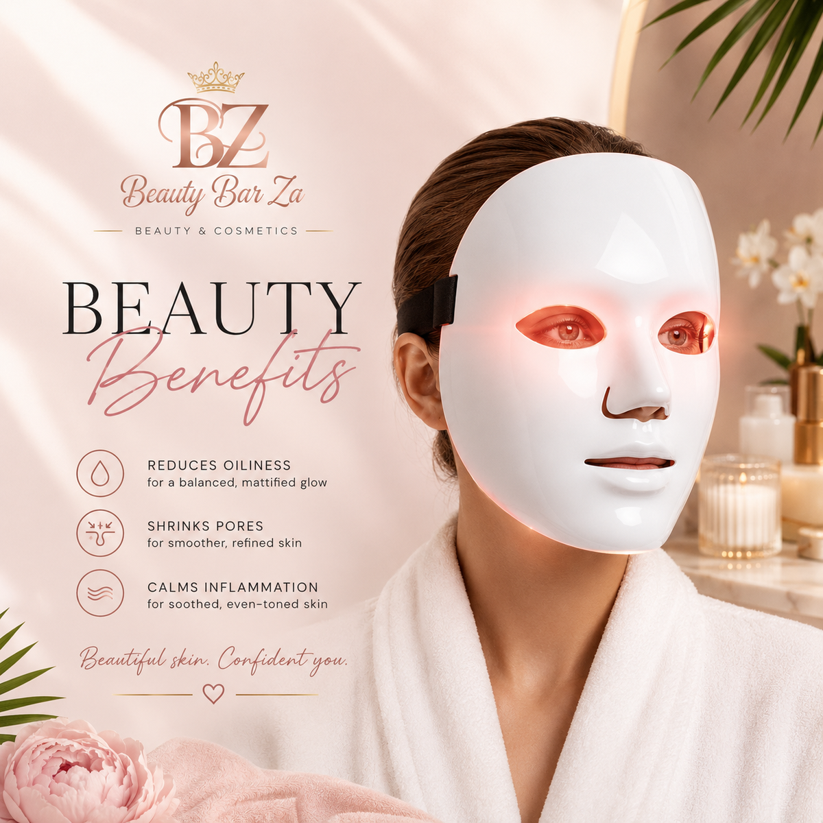 7-Colour LED Light Therapy Facial Mask | Anti-Ageing & Acne — Beauty Bar Za™