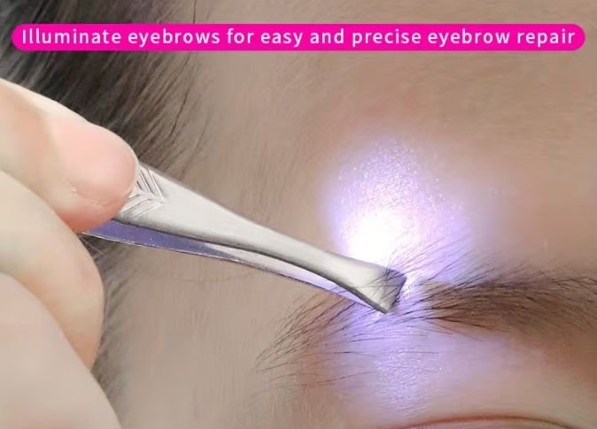 LED Light Eyebrow Tweezers — Beauty Bar Za™