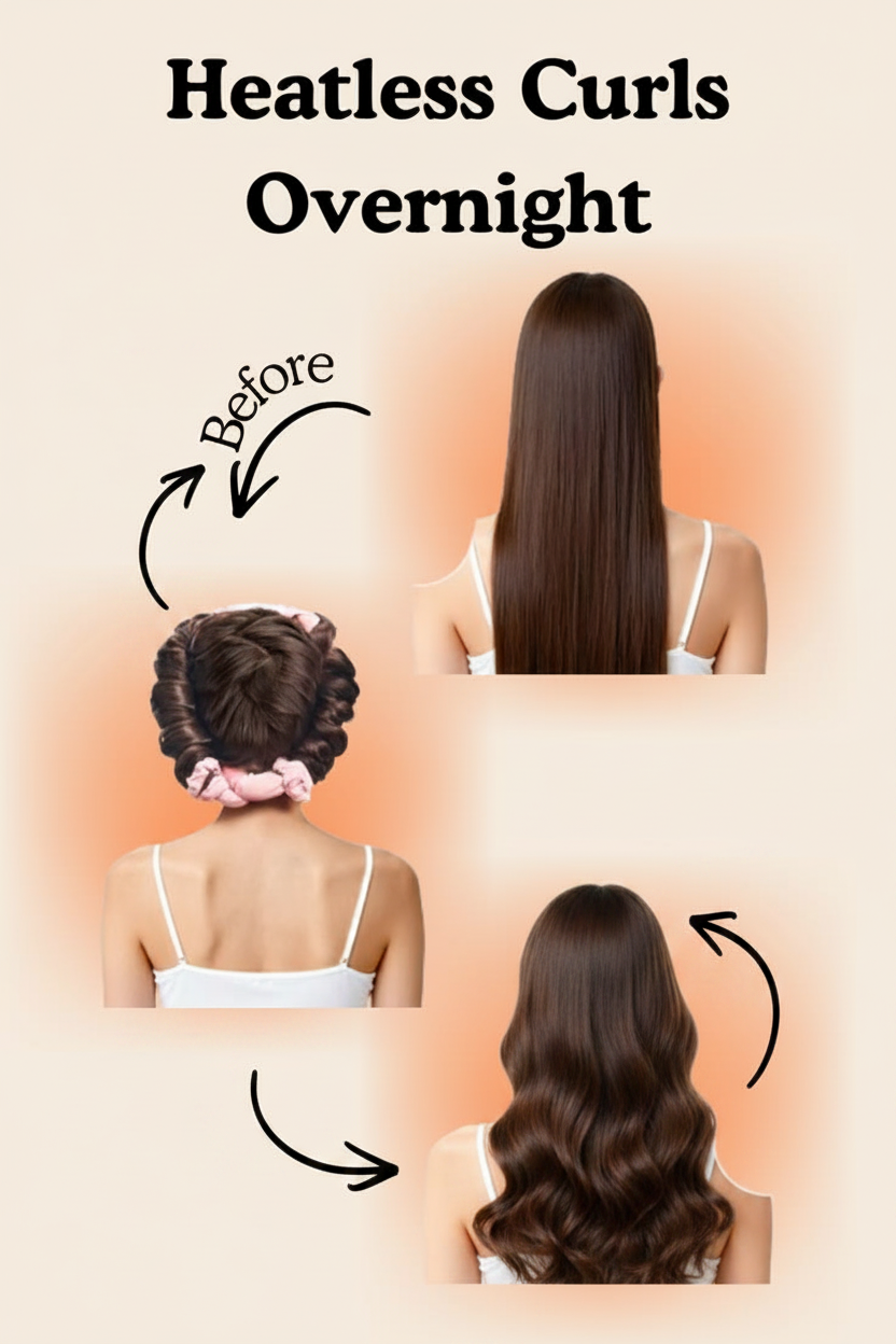 Image 3 - Heatless Curls Overnight Steps